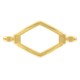 Cymbal ™ DQ metal Connector Kotroni for SuperDuo beads - Gold